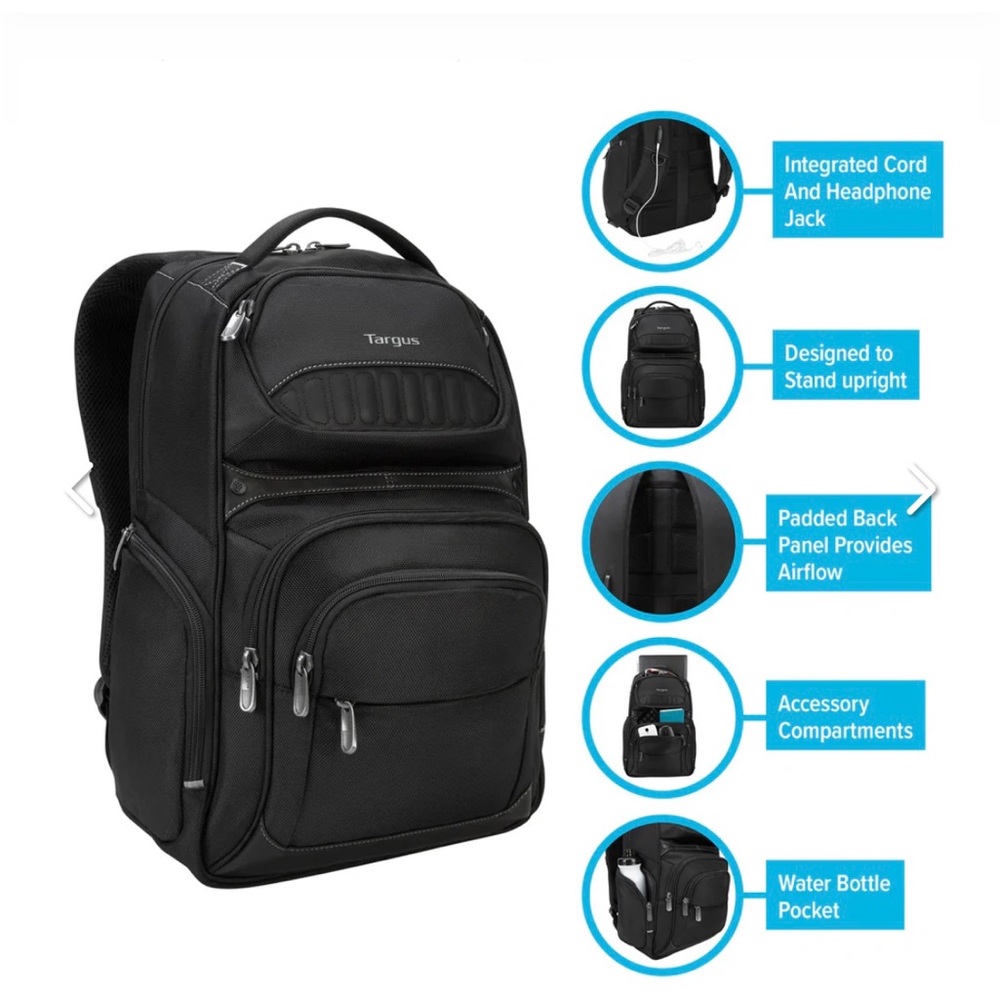 EUC Targus 15.6" Legend IQ Backpack